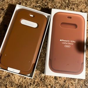iPhone 12 Pro leather sleeve
